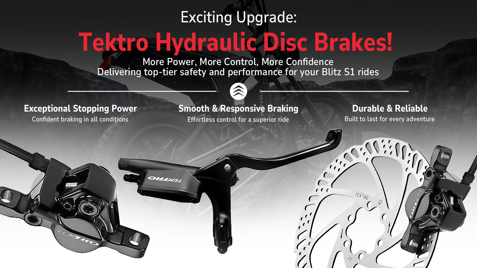 Exciting News: Brake Upgrade to Tektro Hydraulic Disc Brakes!