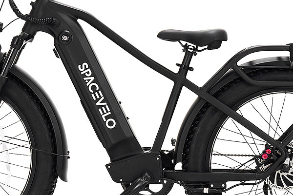 Two integrated batteries work seamlessly to extend your range up to 200 miles, with intelligent power management that optimizes output and lifespan. Hot-swappable design lets you replace batteries without stopping—perfect for long commutes and adventures.
#Spacevelo #DualBattery #EndlessRides