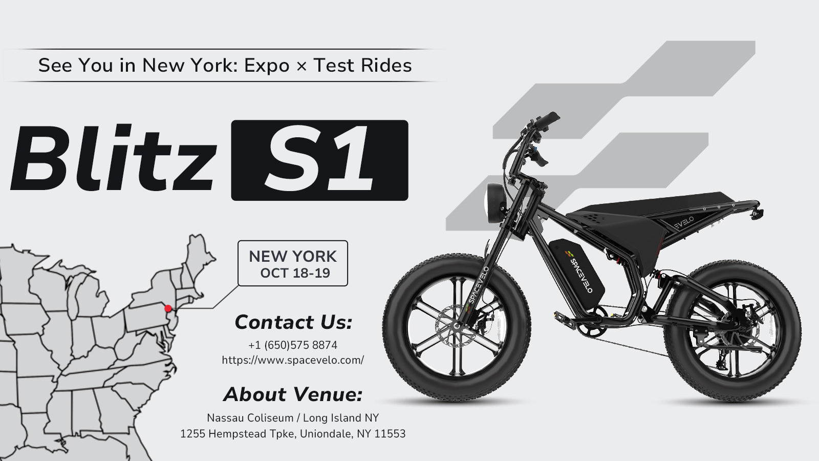 Live from the Show: SpaceVelo Shines at Electrify Expo New York with the Future Ride, Blitz S1!