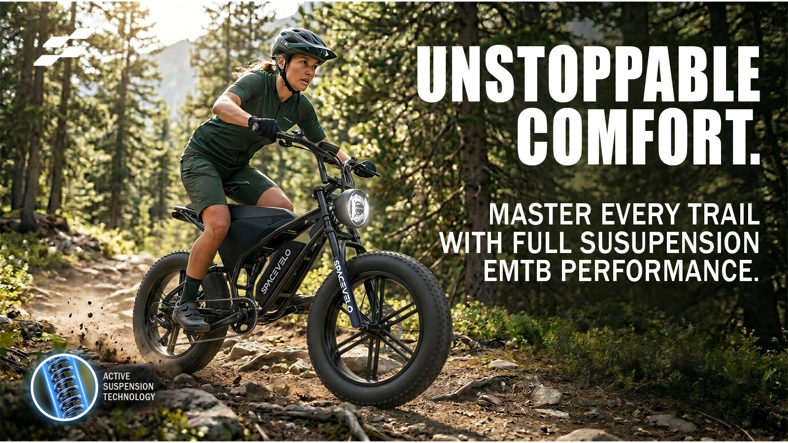 Discover All-Terrain Comfort with a Full Suspension Electric Mountain Bike