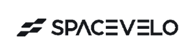 The official SPACEVELO logo in monochrome featuring the brand's name and hashtag, symbolizing cutting-edge electric bike technology and a forward-moving lifestyle.